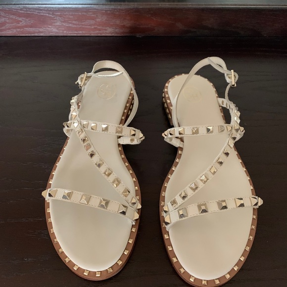 Ash Peace Studded Slingback Leather Sandals - Picture 3 of 5